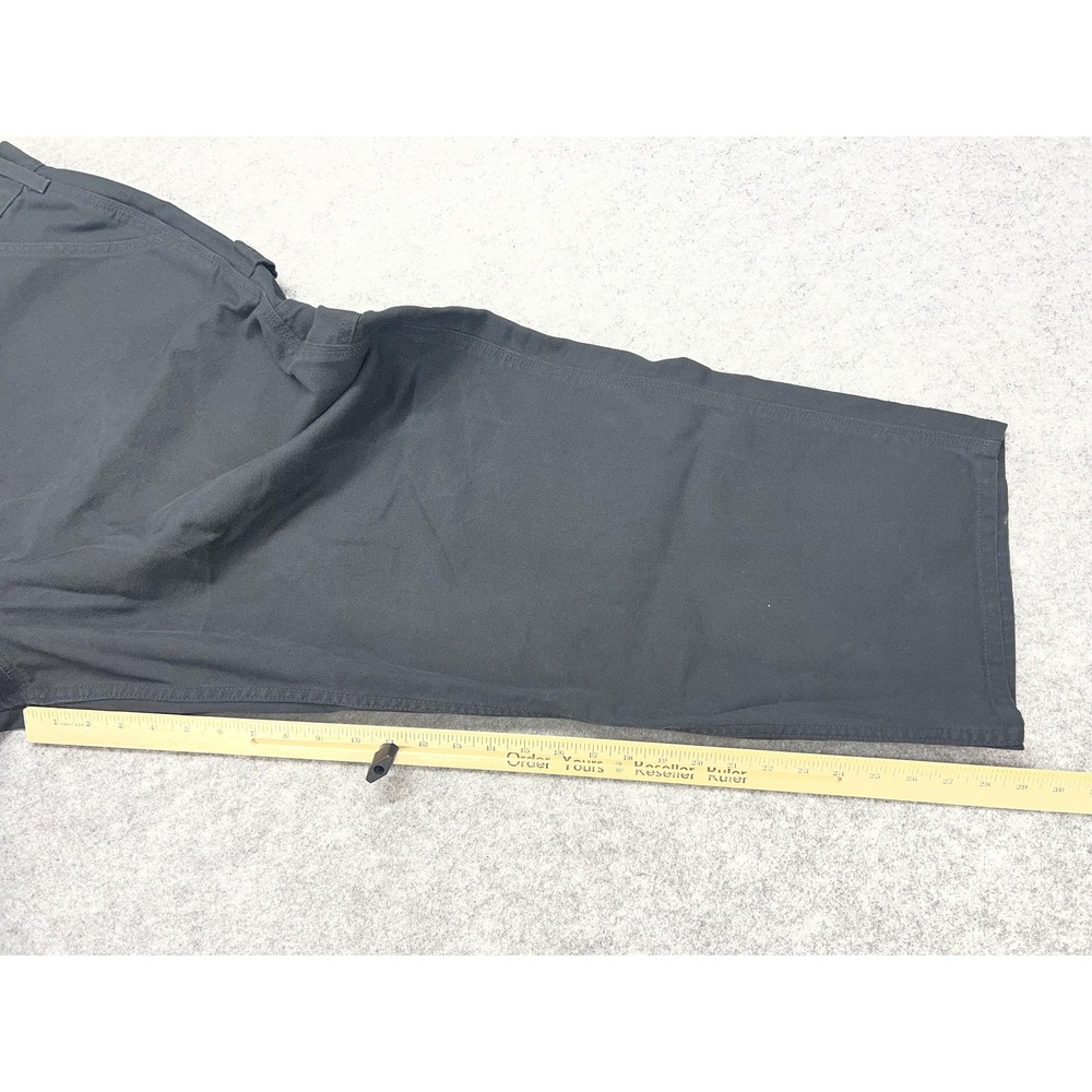 Carhartt Canvas Pants Mens 46x30* Black Loose Fit Carpenter Workwear B11-BLK - Picture 4 of 9